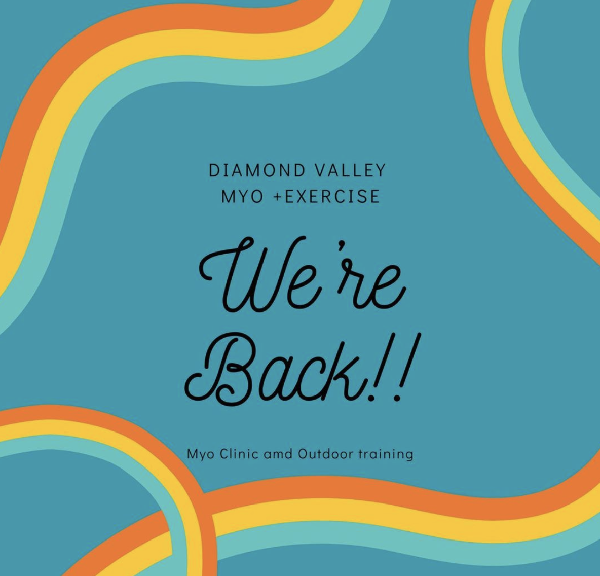 Myotheraphy and exercise - open for bookings - Diamond Valley - Eltham - Montmorency - Greensborough - Diamond Creek